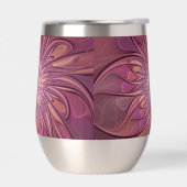 抽象芸術モダンフローラフラクタルアートベリーカラー (左面)