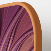 抽象芸術モダンフローラフラクタルアートベリーカラー ピックルボールラケット (左詳細)