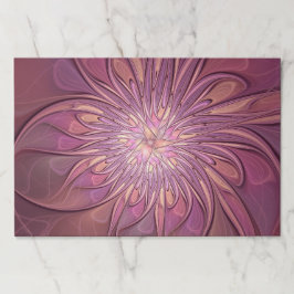 抽象芸術モダンフローラフラクタルアートベリーカラー ペーパーパッド