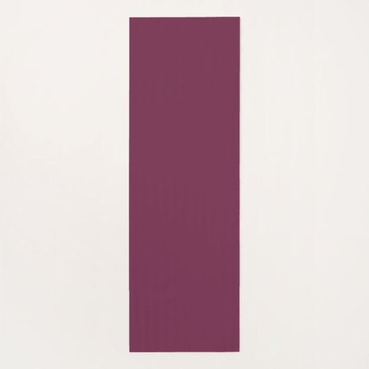 抽象芸術モダンフローラフラクタルアートベリーカラー ヨガマット (裏面)