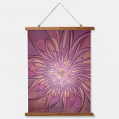 抽象芸術モダンフローラフラクタルアートベリーカラー 吊り下げ型タペストリー (正面)