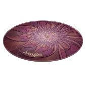 抽象芸術モダンフローラフラクタルベリーカラー名 カッティングボード (角)