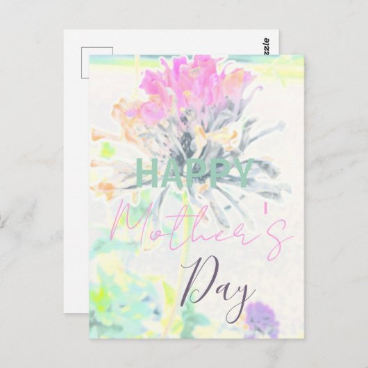 抽象芸術モダンフローラ印象派の母の日 ポストカード (正面/裏面)