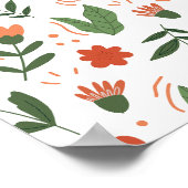 抽象芸術モダンフローラ ポスター (角)