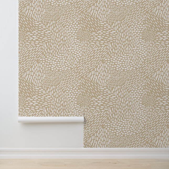 抽象芸術モダンブラシストローク、ベージュ上の白 壁紙 (アプリケーション)