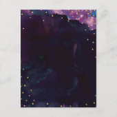 抽象芸術モダンブラックウォーター結婚カラーの挿入 エンクロージャーカード (裏面)