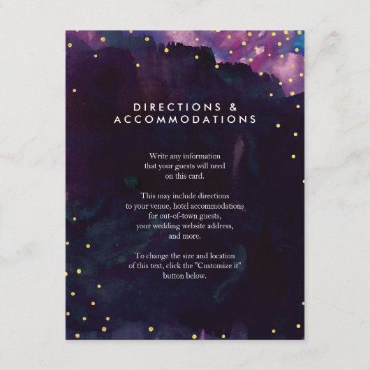 抽象芸術モダンブラックウォーター結婚カラーの挿入 エンクロージャーカード (正面)