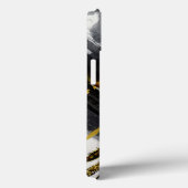 抽象芸術モダンブラック金ゴールドラグジュアリーシックウォーターカラー Case-Mate iPhoneケース (裏面 / 右)