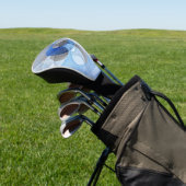 抽象芸術モダンブルーグレーフラクタルアートグラフィック ゴルフヘッドカバー (インサイチュ)