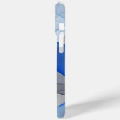 抽象芸術モダンブルーグレーフラクタルアートグラフィック Case-Mate iPhoneケース (裏面 / 左)