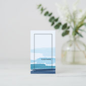 抽象芸術モダンブルーシュワルツェリニエン 名刺 (スタンド正面)