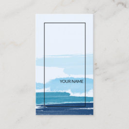 抽象芸術モダンブルーシュワルツェリニエン 名刺