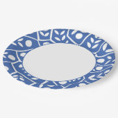 抽象芸術モダンブルー離れの形状 | ペーパープレート (アングル)