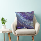 抽象芸術モダンブルー，紫，グレー，白 クッション (椅子)