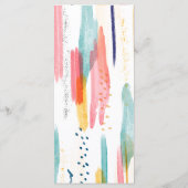 抽象芸術モダンブ結婚ラシ メニュー (裏面)