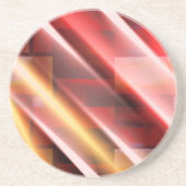 抽象芸術モダンプリントアートデコールデジタルアート コースター (正面)