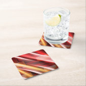 抽象芸術モダンプリントアートデコールデジタルアート スクエアペーパーコースター (インサイチュ)