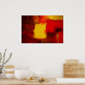 抽象芸術モダンプリントミニマリストアートデコール ポスター (キッチン)