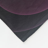 抽象芸術モダンプルカーキグレーフラクタルフラワー フリースブランケット (角)