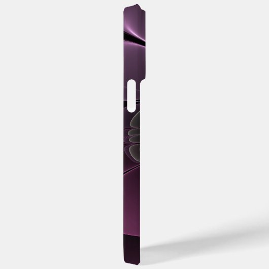 抽象芸術モダンプルカーキグレーフラクタルフラワー Case-Mate iPhoneケース (裏面 / 右)