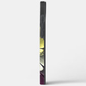 抽象芸術モダンプルカーキグレーフラクタルフラワー Case-Mate iPhoneケース (裏面 / 左)