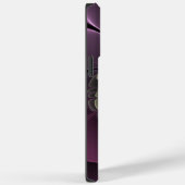 抽象芸術モダンプルカーキグレーフラクタルフラワー Case-Mate iPhoneケース (裏面 / 右)