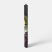 抽象芸術モダンプルカーキグレーフラクタルフラワー SAMSUNG GALAXYケース (左側面)