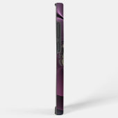 抽象芸術モダンプルカーキグレーフラクタルフラワー SAMSUNG GALAXYケース (右側面)