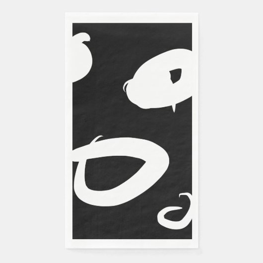 抽象芸術モダンペーパーナプキン (正面)