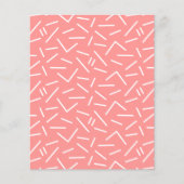 抽象芸術モダンホワイトラインピンクレッドクラフト紙 (正面)