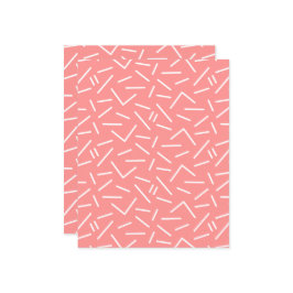 抽象芸術モダンホワイトラインピンクレッドクラフト紙