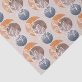 抽象芸術モダンボホの木の葉のアートワーク 薄葉紙 (詳細)