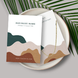 抽象芸術モダンボホネックレスディスプレイカード