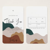 抽象芸術モダンボホビジネスクロンつるラベル (正面&裏面)