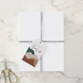 抽象芸術モダンボホビジネスクロンつるラベル ギフトタグ (より糸付き)