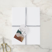 抽象芸術モダンボホビジネスクロンつるラベル ギフトタグ (より糸付き)