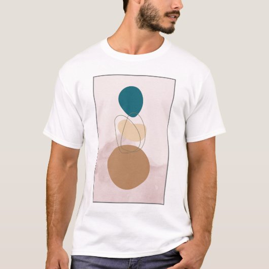 抽象芸術モダンボホTシャツデザイン Tシャツ (正面)