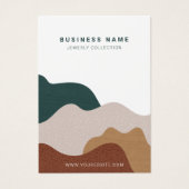 抽象芸術モダンボーホイヤリング表示カード (正面)