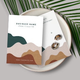 抽象芸術モダンボーホイヤリング表示カード