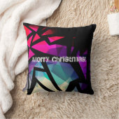 抽象芸術モダンポリゴングラフィティ幾何学DAR クッション (ブランケット)