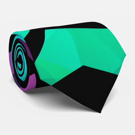抽象芸術モダンポリゴングラフィティ幾何学DAR ネクタイ (ロール)