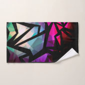 抽象芸術モダンポリゴングラフィティ幾何学DAR バスタオルセット (ハンドタオル)