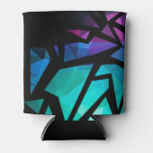 抽象芸術モダンポリゴングラフィティ幾何学DAR 缶クーラー (正面)
