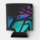 抽象芸術モダンポリゴングラフィティ幾何学DAR 缶クーラー (裏面)