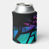 抽象芸術モダンポリゴングラフィティ幾何学DAR 缶クーラー (缶裏面)