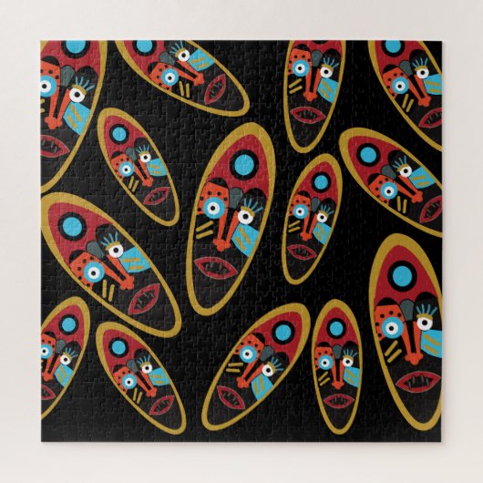 抽象芸術モダンマスクパターン ジグソーパズル (縦)