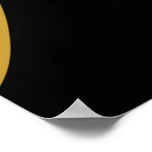 抽象芸術モダンマスクパターン ポスター (角)