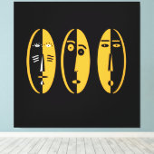 抽象芸術モダンマスク キャンバスプリント (インサイチュ (ウッドフロア))