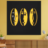 抽象芸術モダンマスク キャンバスプリント (インサイチュ (リビング))