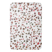 抽象芸術モダンマーリーピンクテラコッタテラッツォ バスマット (正面縦)